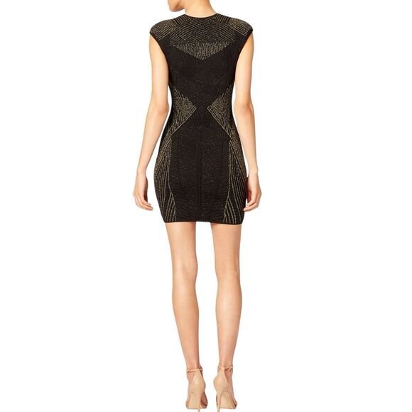 RVN Golden Hour Sheath Mini Black Dress Size 4 MSRP: $450 - Picture 3 of 10